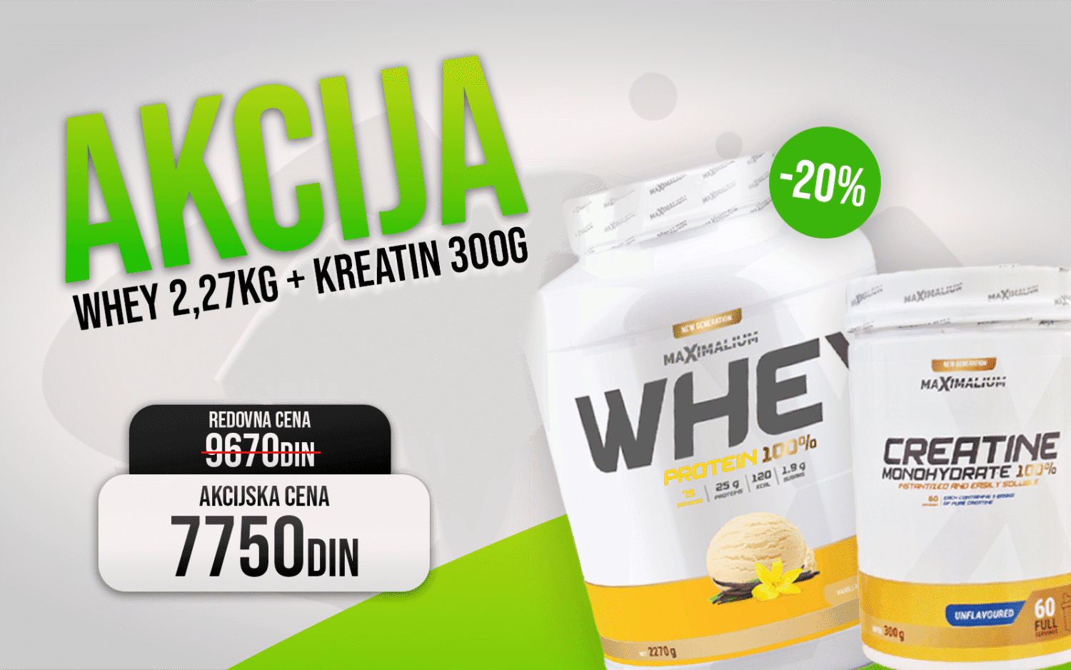 Maximalium kreatin + whey