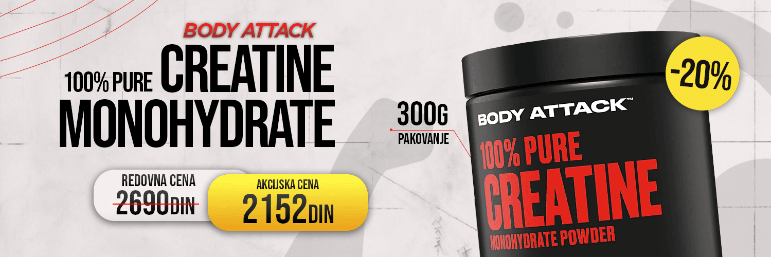 Creatin bodyattack monohidrat mikronizovani