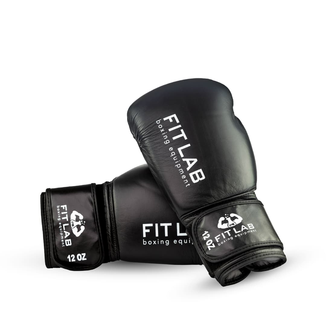 Standard black / boks rukavice 100% koža - FitLAB