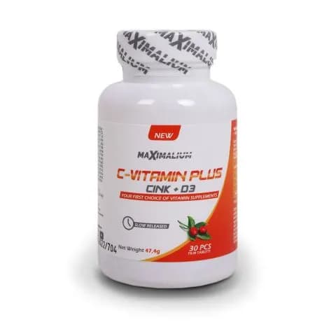 Vitamin C+Cink+D3 30tb - Maximalium