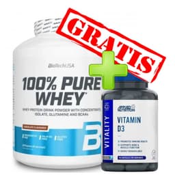 100% pure whey 2.27kg + gratis Vitamin D 90cap - BioTechUSA
