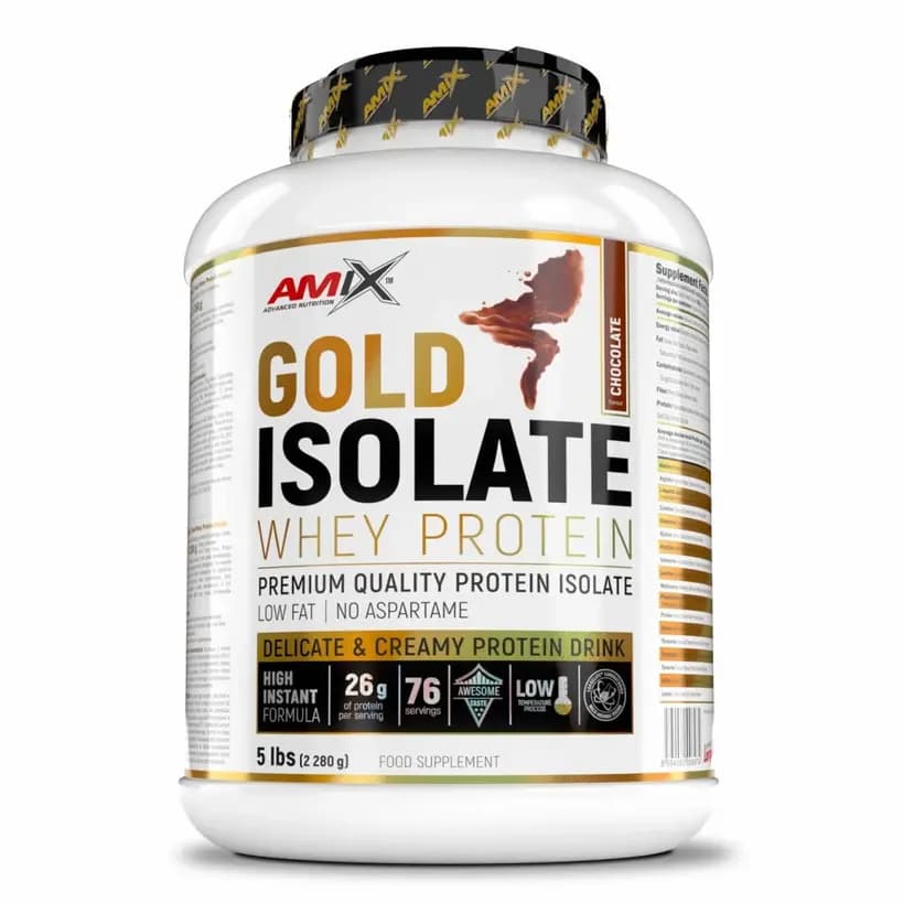 Gold whey protein isolate 2.28kg - Amix™