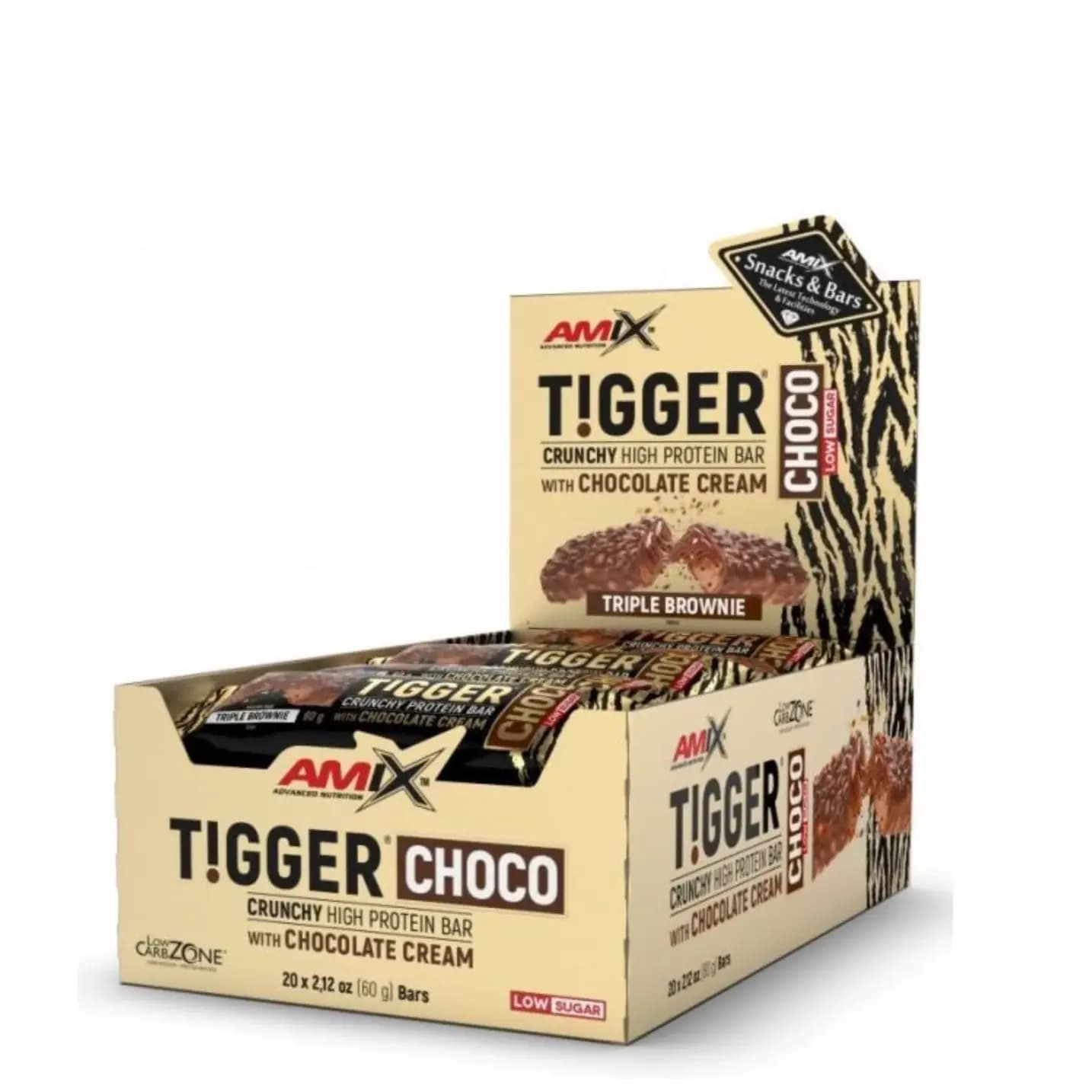 Tigger zero protein bar 60g (cela kutija 20 čokoladica) - Amix™