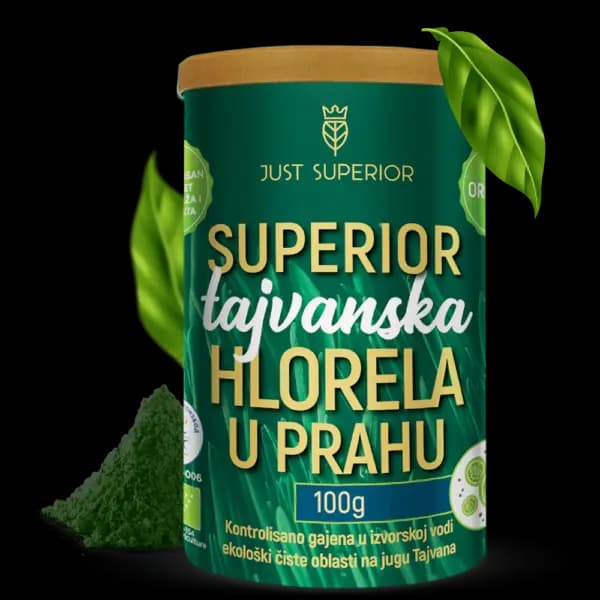 Hlorela - Organska Tajvanska 100g - Just Superior