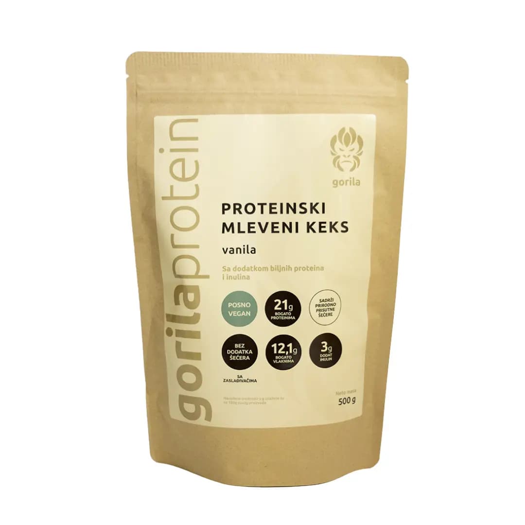 Proteinski mleveni keks Vanila 500g - Gorila Protein