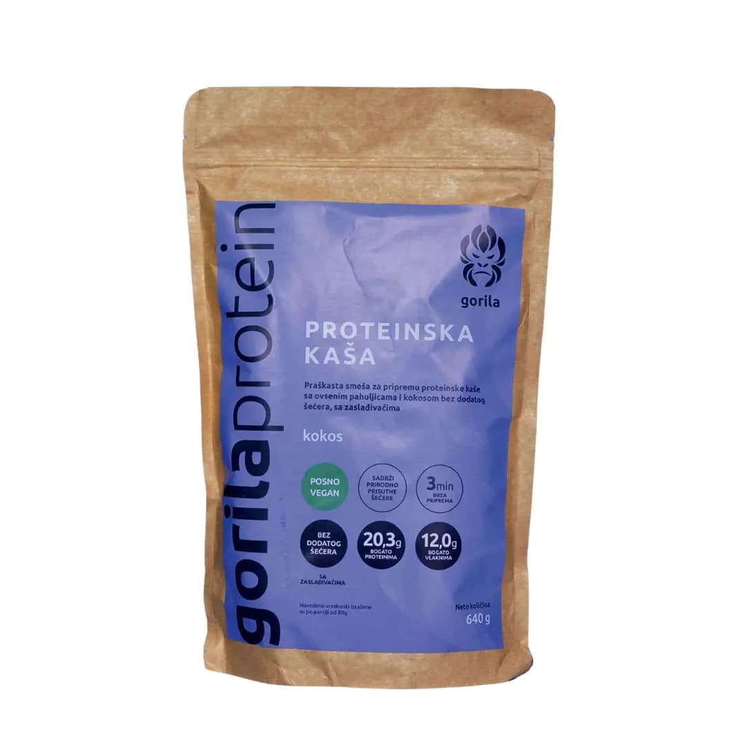 Proteinska Kaša Kokos 640g - Gorila Protein