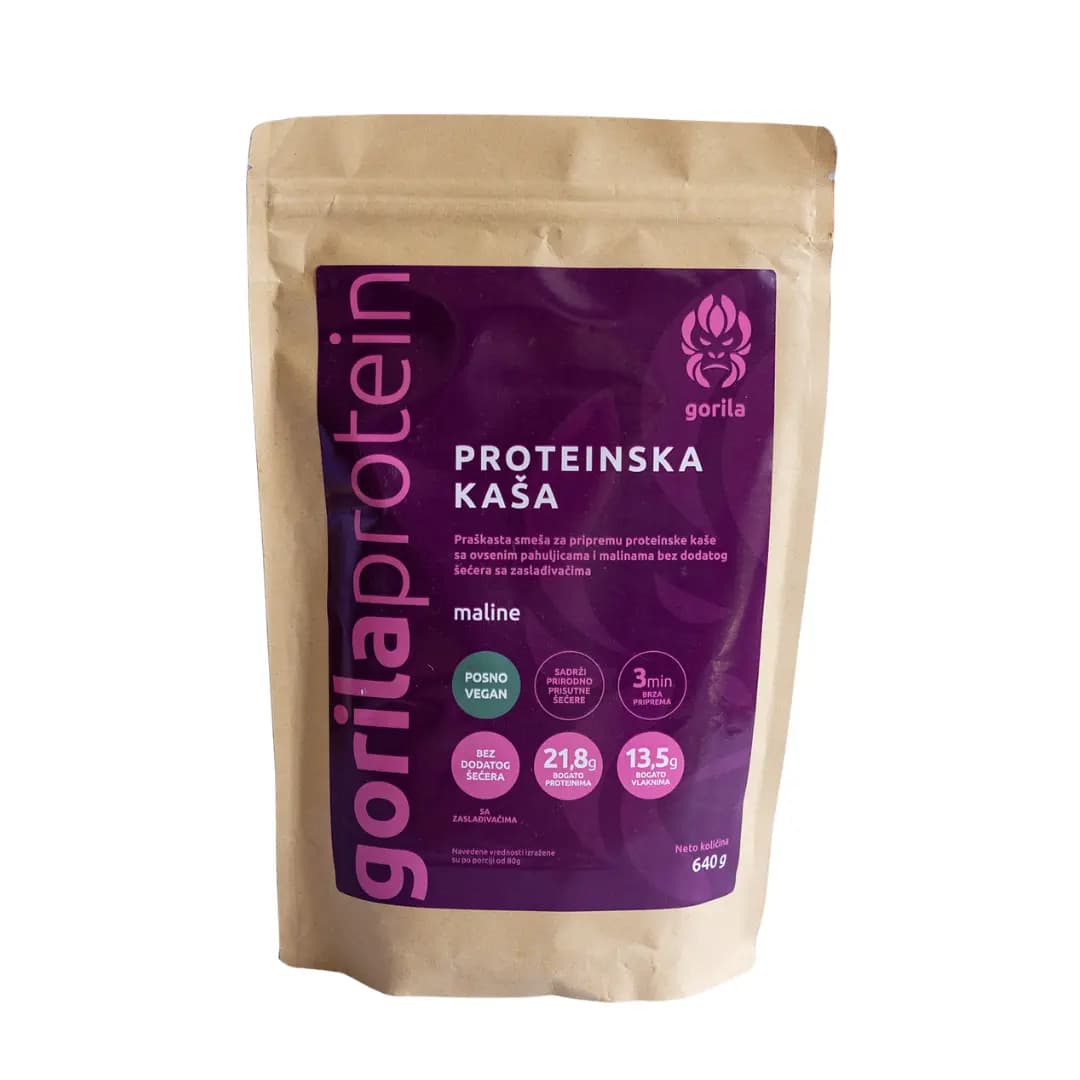 Proteinska Kaša Malina 640g - Gorila Protein