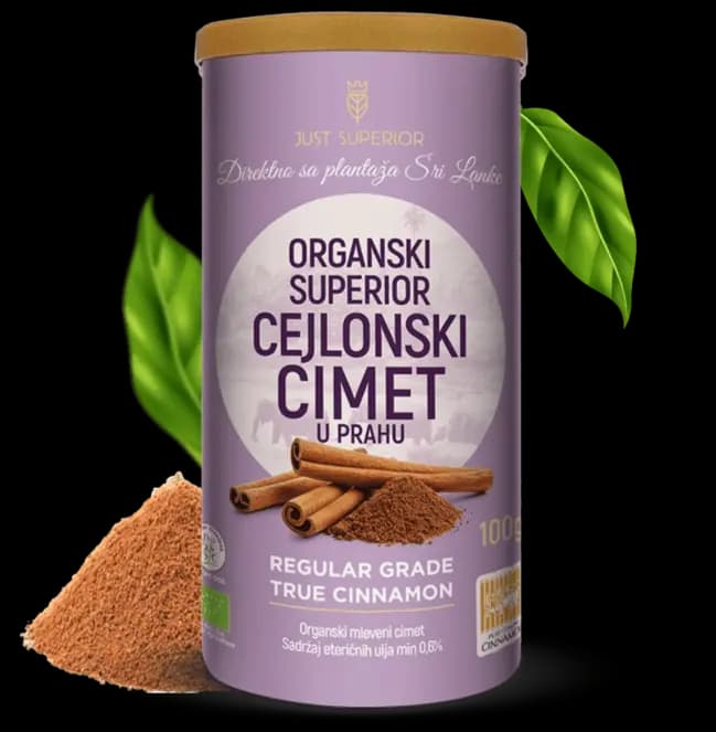 Superior Organski Cejlonski Cimet u prahu 100g - Just Superior