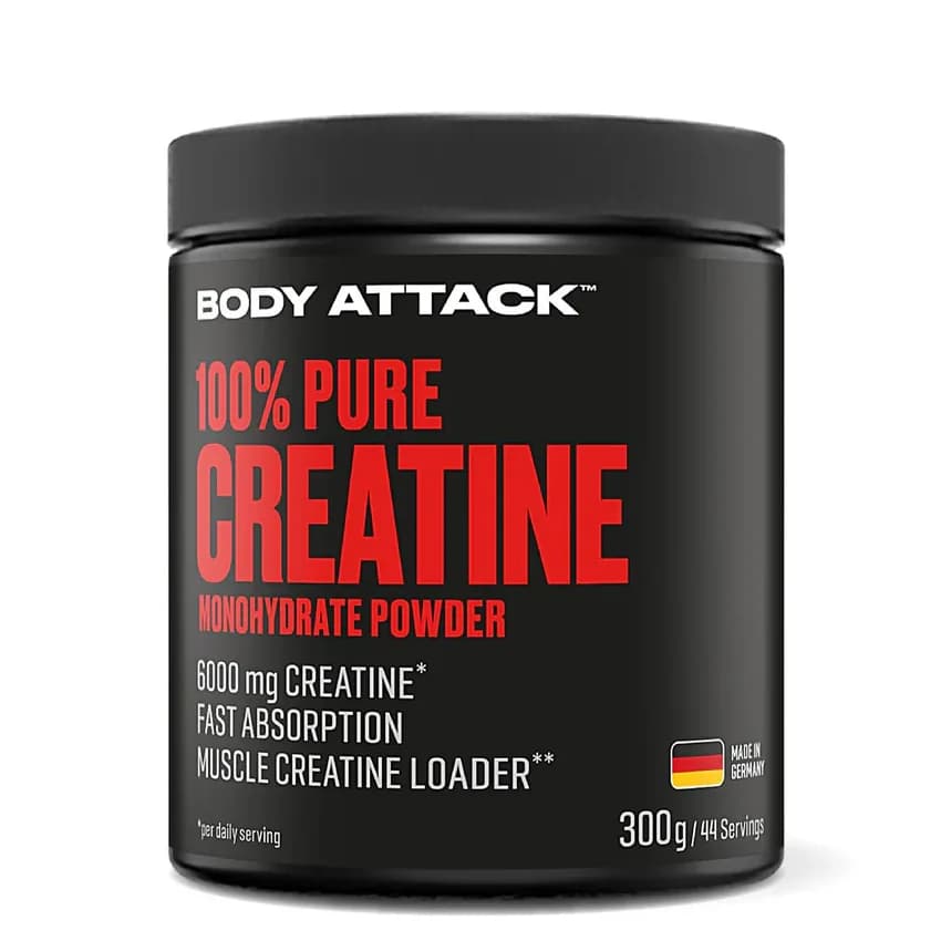 100% Pure Creatine Monohydrate Powder 300g - Body Attack