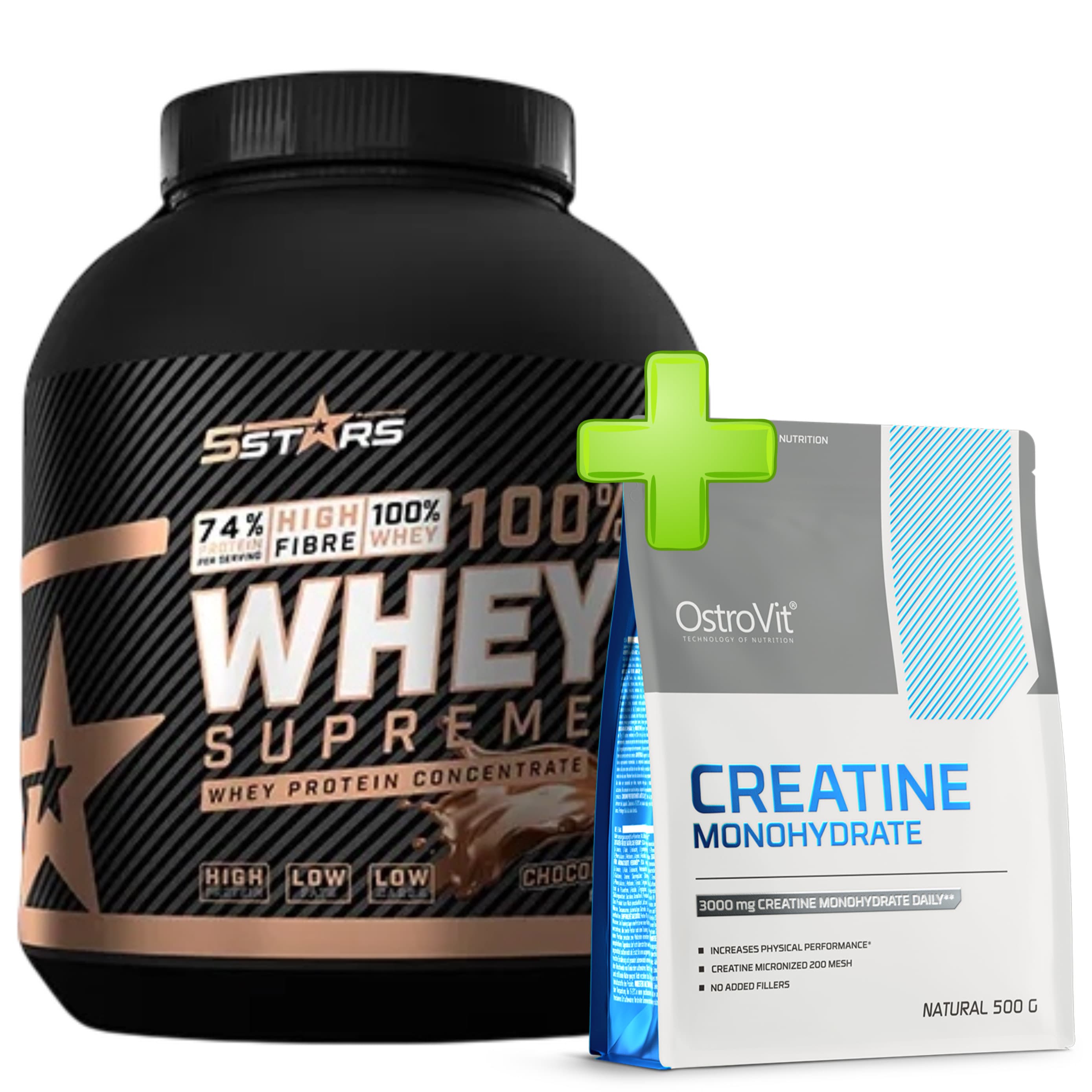 Whey protein 3kg + Creatine 500g - 5Stars/OstroVit