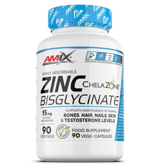 Amix zinc bisglycinate suplement cinka visoke apsorpcije za imunitet i hormone