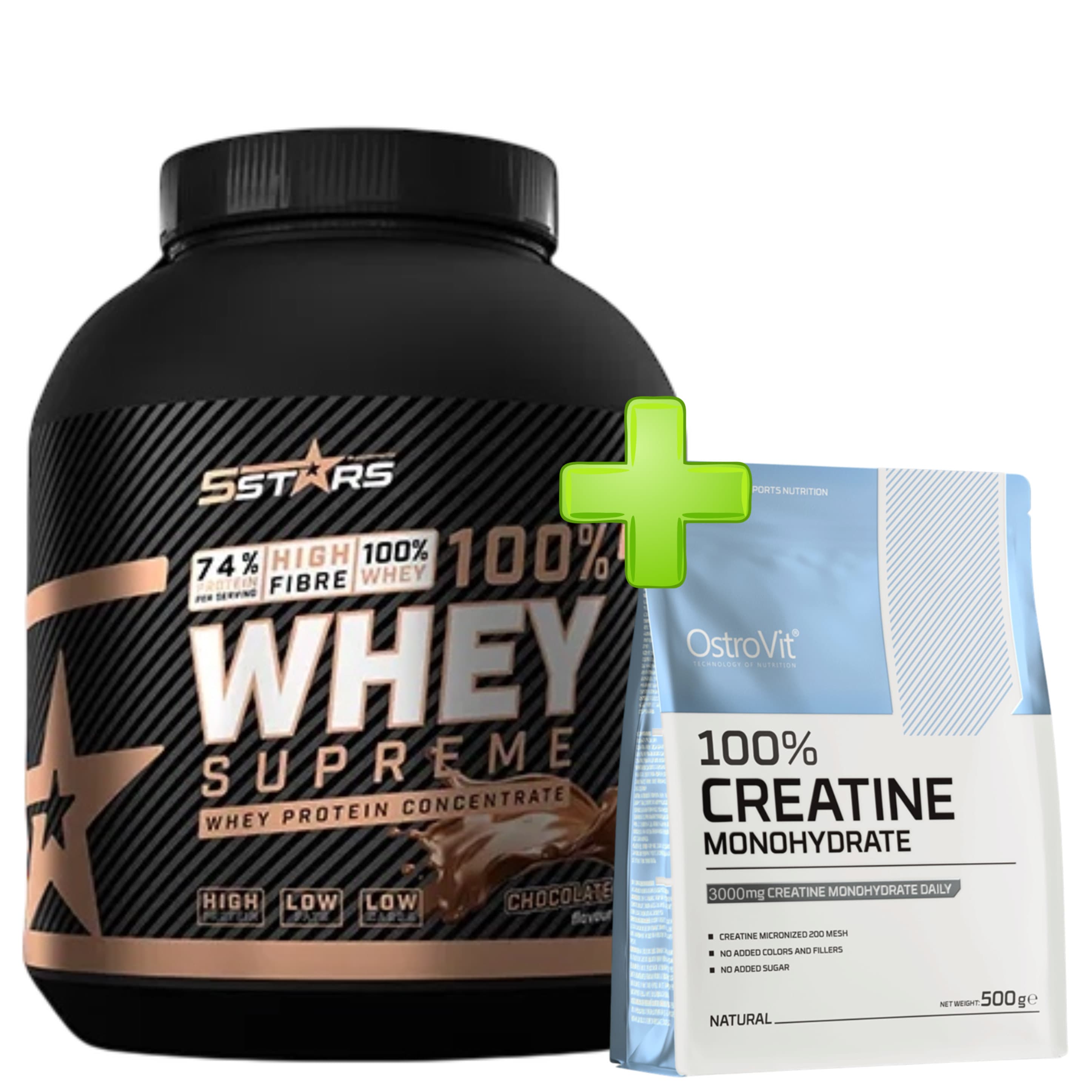 Whey protein 3kg + Creatine 500g - 5Stars/OstroVit