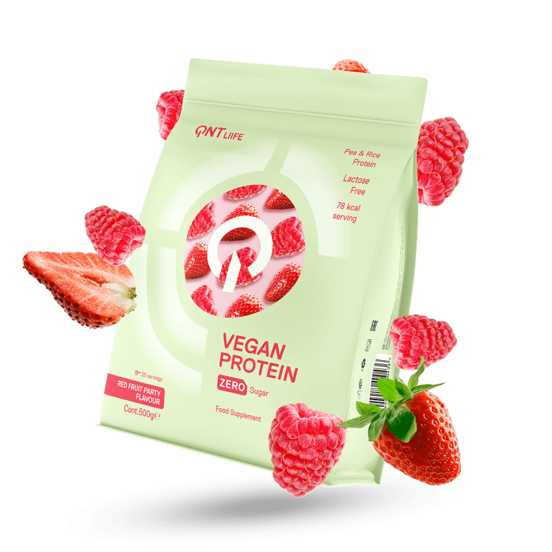 QNT Vegan Protein 500g – biljni protein od graška i pirinča bez laktoze, glutena i dodatog šećera