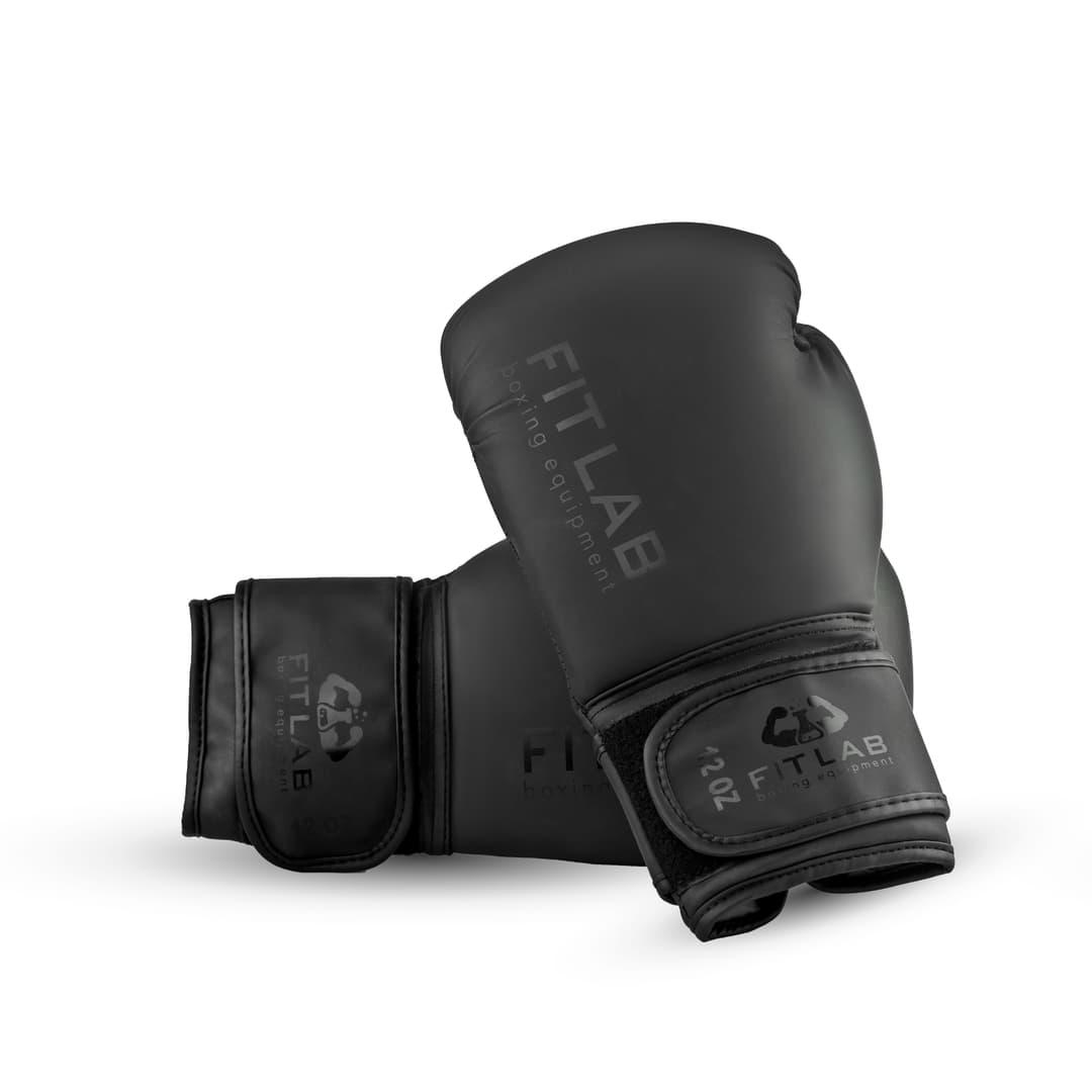 Double matte black / boks rukavice - FitLAB