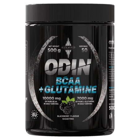 BCAA Glutamine Azgard 500gr aminokiseline u prahu sa BCAA 2 1 1 i L glutaminom za oporavak posle treninga