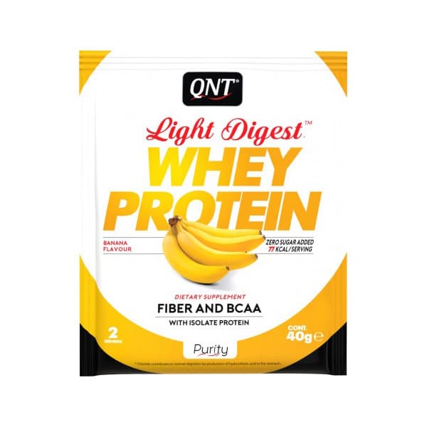 Light Digest Whey Protein QNT 40g whey protein sa koncentratom i izolatom proteina surutke za oporavak mišića