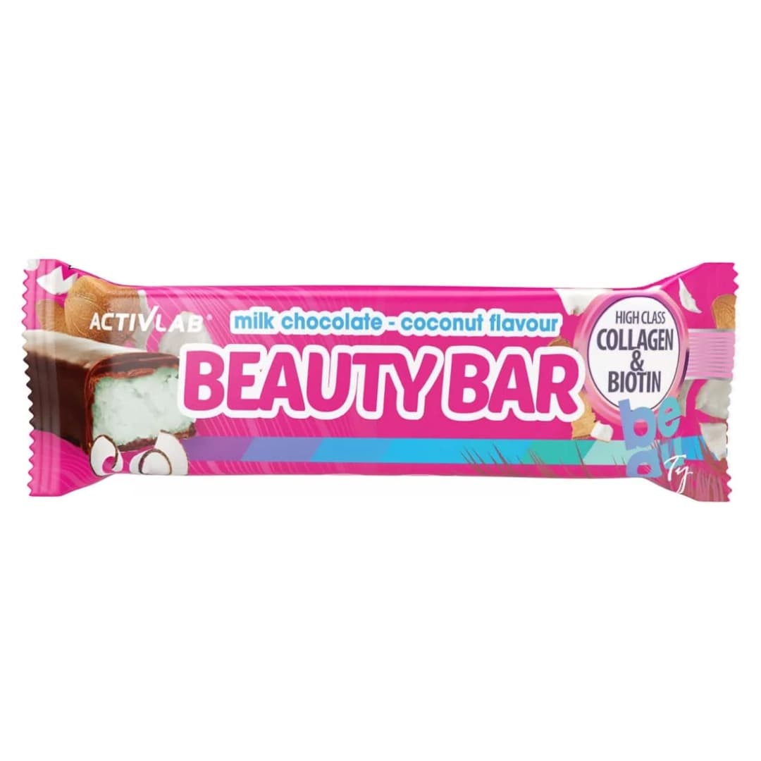 Beauty Bar kokos 50 g ActivLab čokoladica sa kolagenom i biotinom