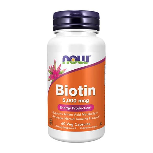 Biotin 5000mcg/60cap - NowFoods Now Foods