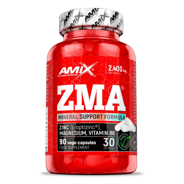 Amix ZMA suplement sa cinkom, magnezijumom i vitaminom B6 za oporavak, testosteron i kvalitet sna
