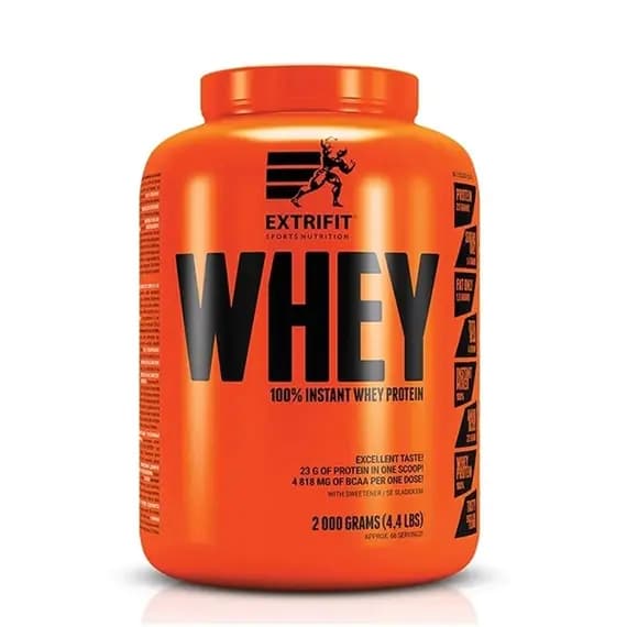 100% Whey Protein 2kg ExtriFit whey protein u prahu za mišićnu masu oporavak i svakodnevni unos proteina