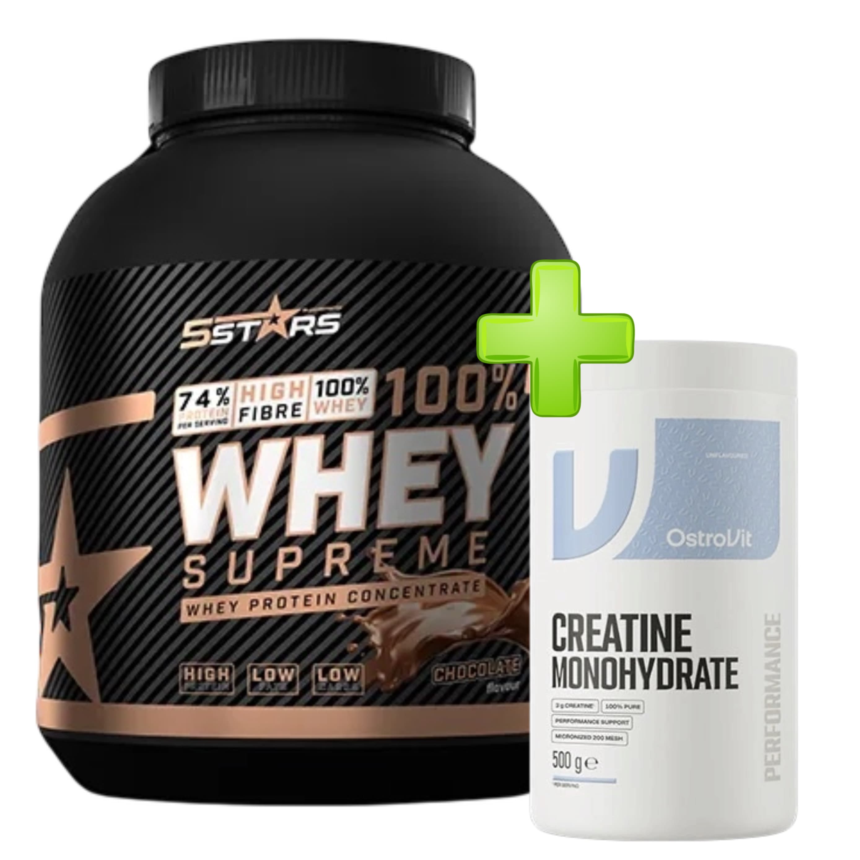 Whey Protein 3kg + Kreatin Ostrovit 500g Kombinacija za rast misicne mase i bolje performanse