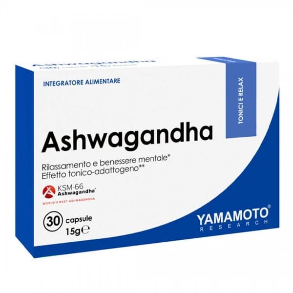 Ashwagandha Yamamoto 30 kapsula KSM-66 ekstrakt ašvagande za stres ravnotežu i oporavak