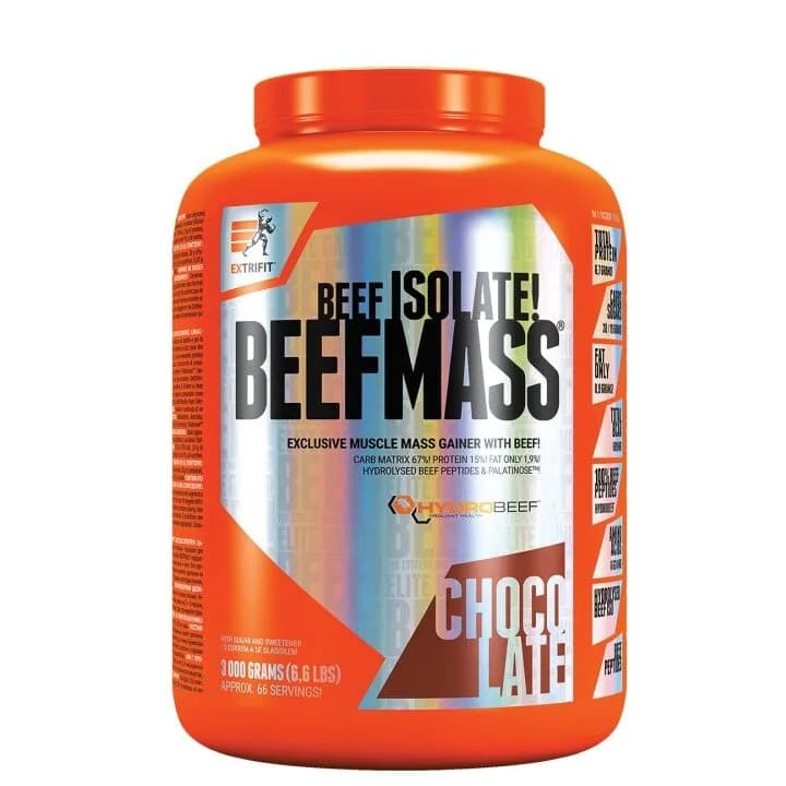 Pakovanje Beefmass ExtriFit od 3 kg, gainer dodatak ishrani za povećanje telesne i mišićne mase