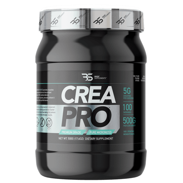 Basic Supplements Crea Pro 500g kreatin monohidrat za povećanje snage, eksplozivnosti i mišićnih performansi