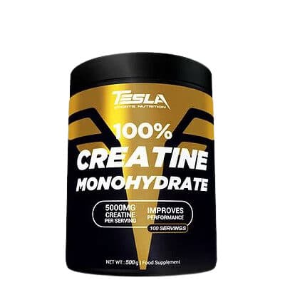 Creatin Tesla Nutrition 500g kreatin monohidrat u prahu za snagu eksplozivnost mišićnu masu i trening performanse
