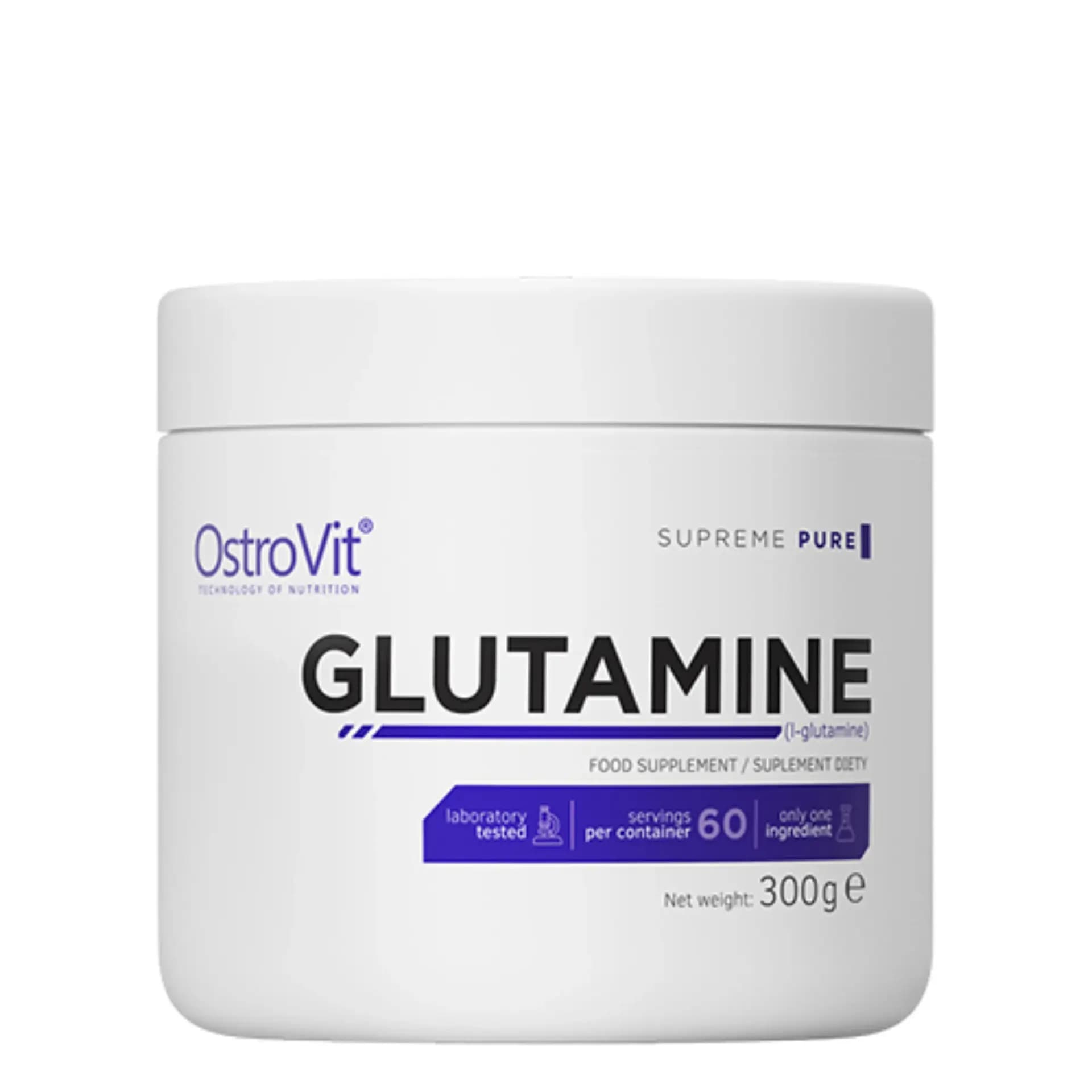 OstroVit Glutamine Supreme Pure 300g čist L-glutamin u prahu za oporavak mišića i regeneraciju
