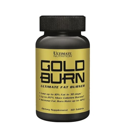 Gold Burn Ultimate Nutrition 60 tableta termogeni dodatak ishrani sa kofeinom zelenim čajem zelenom kafom i gorkom narandžom