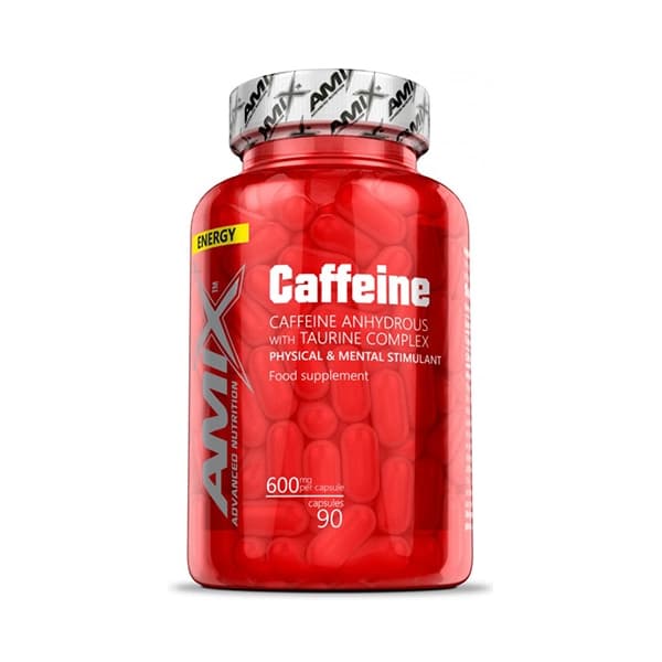 Kofein 200 mg 90 kapsula Amix dodatak ishrani za energiju fokus budnost i podršku pre treninga
