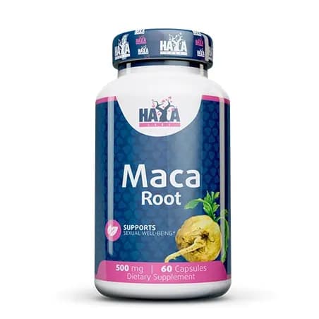 Maca Root 60 kapsula 500 mg Haya Labs ekstrakt peruanske make za energiju vitalnost i izdržljivost