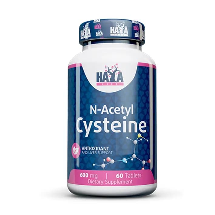 N-Acetyl L-Cystein NAC 600 mg Haya Labs 60 tableta za antioksidativnu podršku i zdravlje jetre