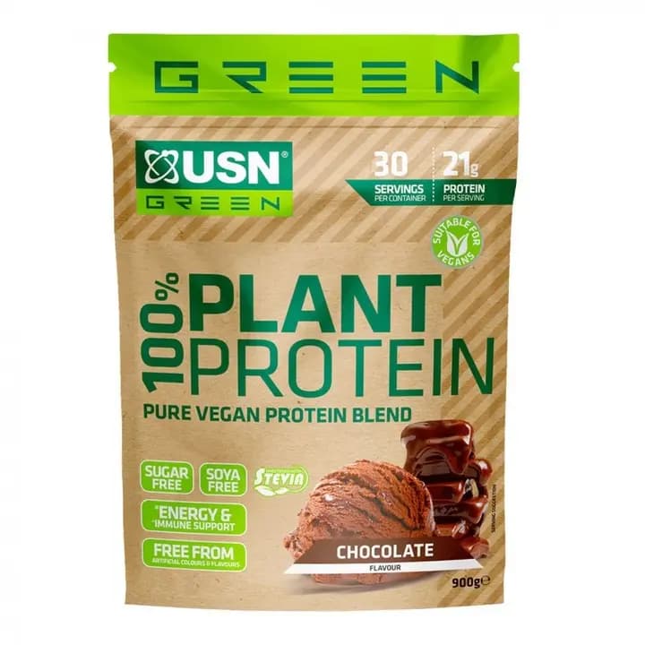 USN Plant Protein 100% Vegan 908 g, biljni protein u prahu sa 23 g proteina po dozi