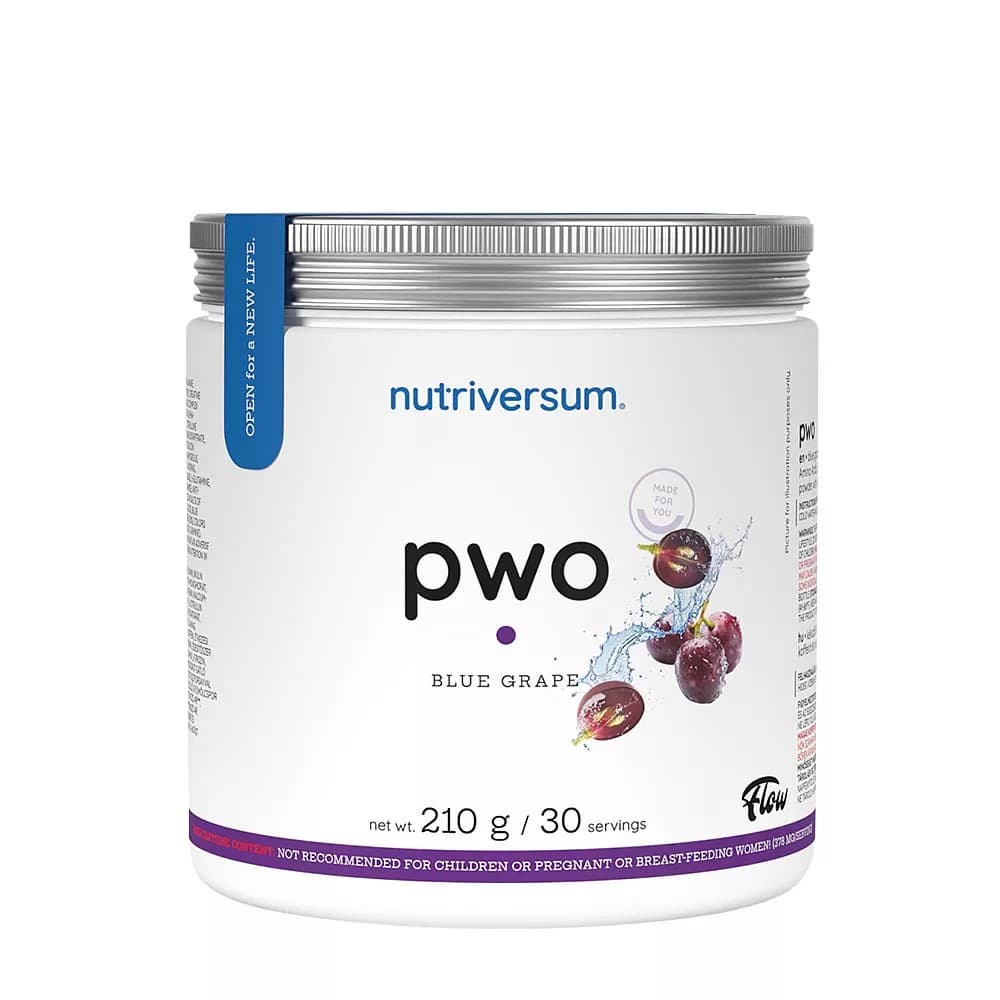 PWO Nutriversum 210 g pre-workout suplement za energiju, fokus, izdržljivost i podršku tokom intenzivnog treninga