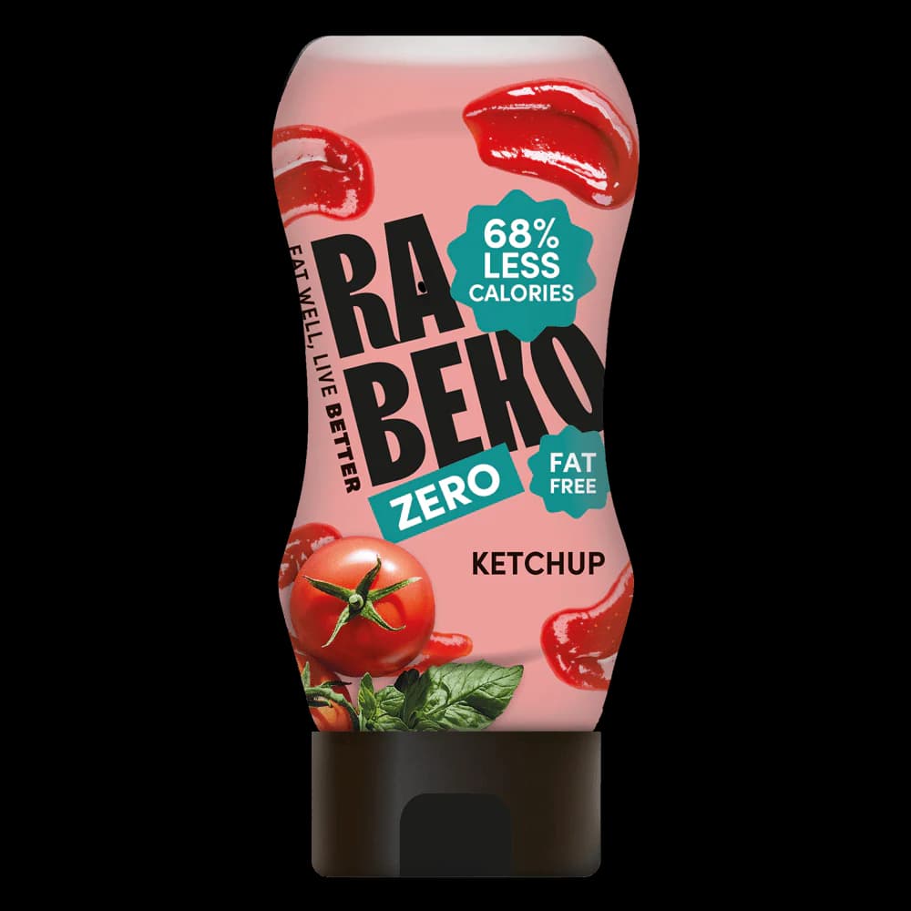 Rabeko Ketchup Zero 350 ml ketchup bez dodatog šećera za fit ishranu i niskokalorične obroke