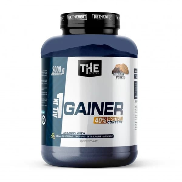All In One Gainer THE Nutrition 2 kg kompleksni gainer za masu snagu oporavak i trening