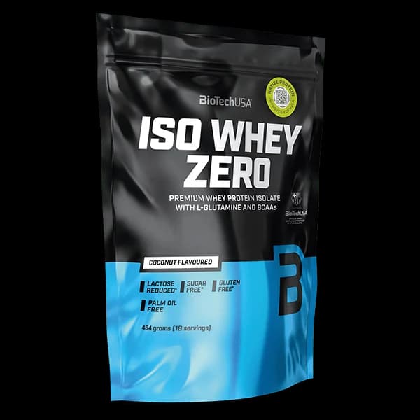 Iso Whey Zero BioTechUSA 454g izolat proteina surutke sa 21 g proteina po dozi za oporavak i mišićnu masu