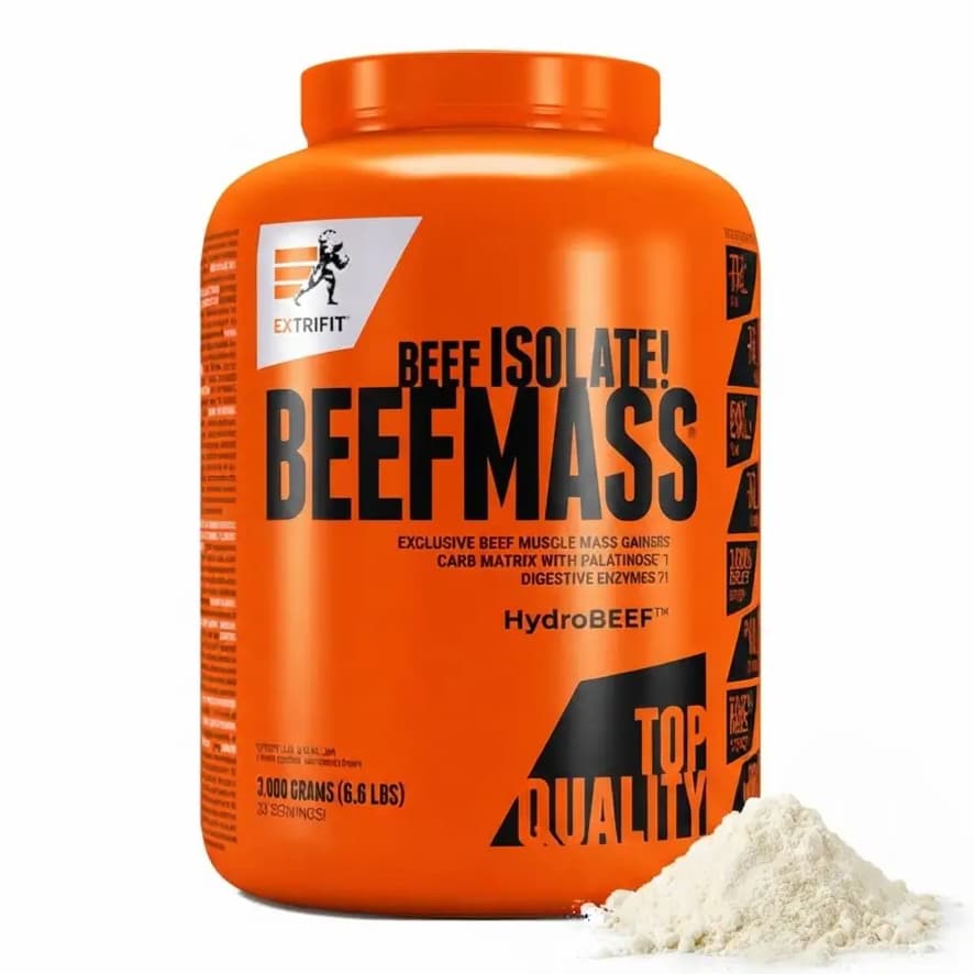 Extrifit BeefMass® – gainer sa HydroBEEF® hidrolizovanim goveđim proteinom i kombinacijom ugljenih hidrata za povećan kalorijski i proteinski unos