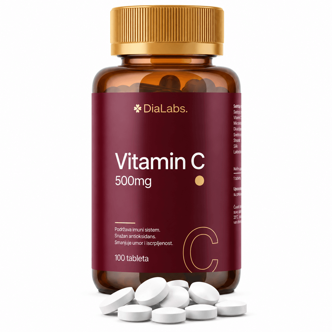 Vitamin C 500 mg – dodatak ishrani sa askorbinskom kiselinom za normalno funkcionisanje imuniteta