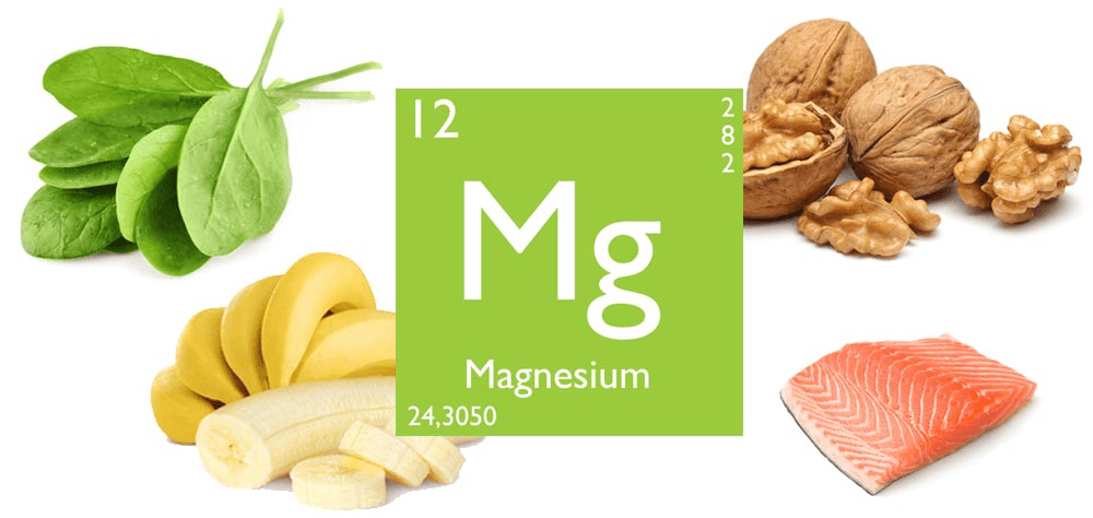 Vrste magnezijuma – namirnice bogate magnezijumom kao što su banane, orašasti plodovi, spanać, ribe...