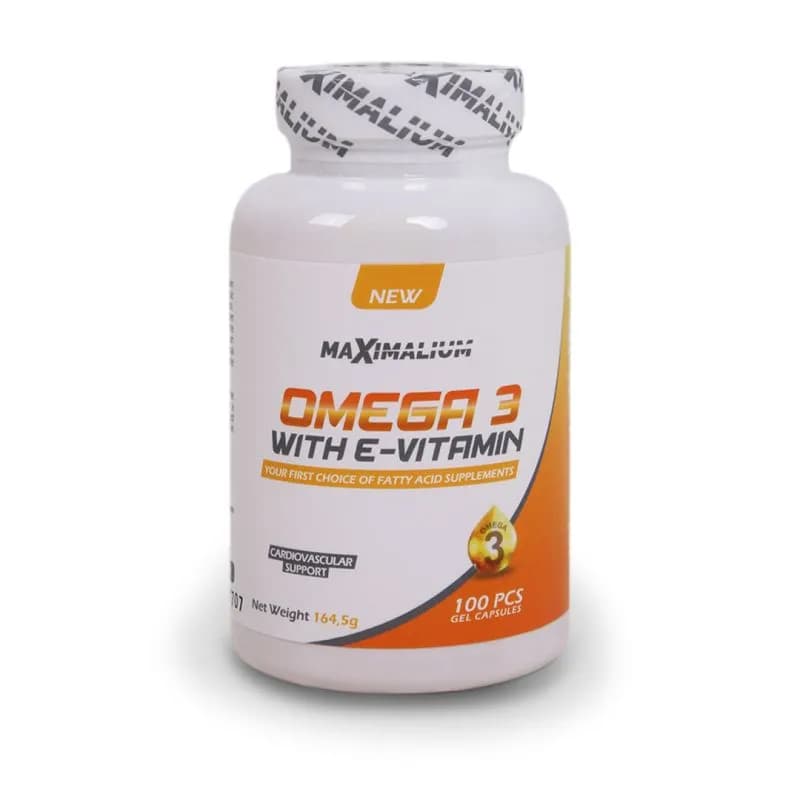 Omega 3 + Vitamin E 100gelcaps - Maximalium