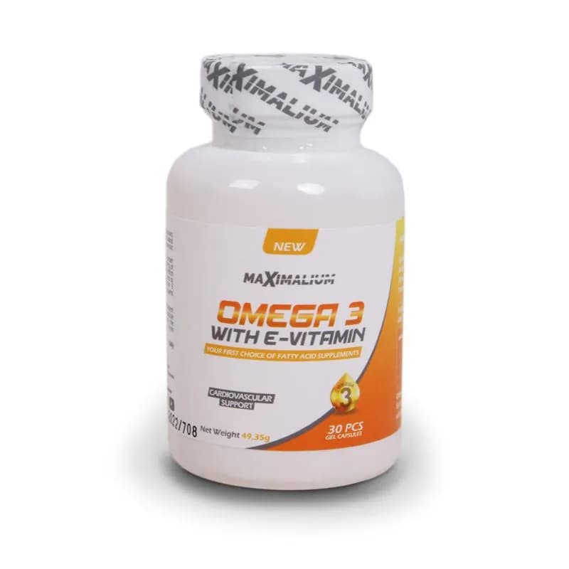 Omega 3 + Vitamin E 30gelcaps - Maximalium