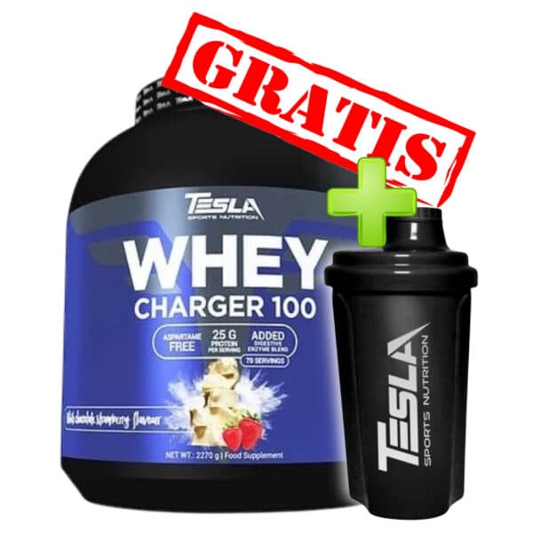 Whey charger100 2.27kg + gratis ŠEJKER - Tesla nutrition