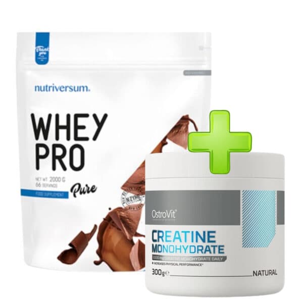 Whey Pro 2kg + Creatine ostrovit 300g - Nutriversum