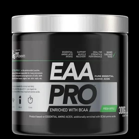 EAA Pro 300 g Basic Supplements esencijalne aminokiseline sa BCAA i citrulin malatom za oporavak i rast mišića