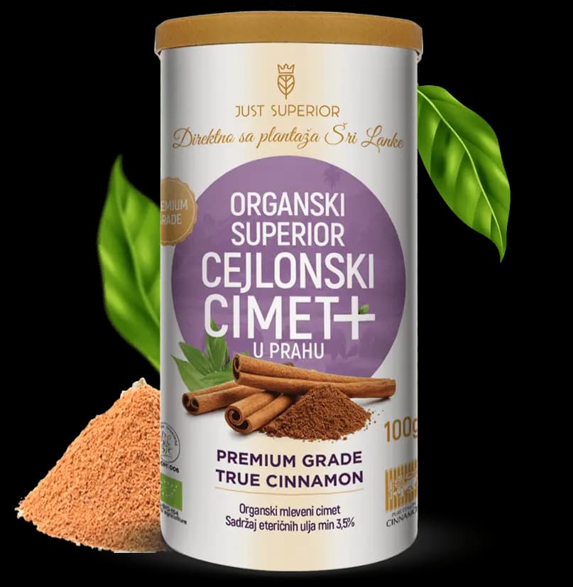 Superior organski cejlonski cimet u prahu 100 g Just Superior