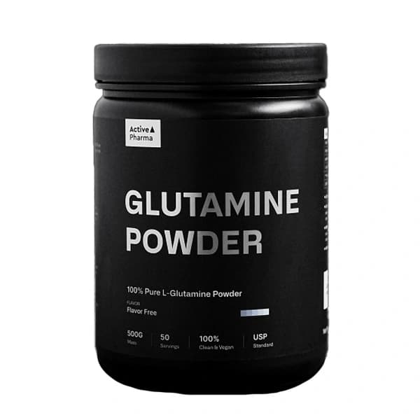 Glutamine Powder 500g Active Pharma L-glutamin u prahu