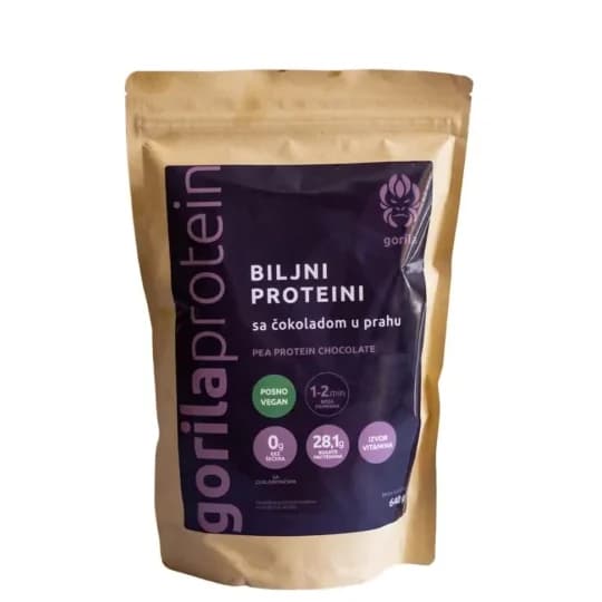 Biljni Protein Gorila Protein 640 g proteinski dodatak biljnog porekla za šejkove i fit obroke